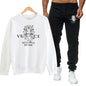 Round Neck Sweatshirt Luxury Two-Piece Set