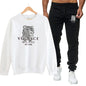 Round Neck Sweatshirt Luxury Two-Piece Set